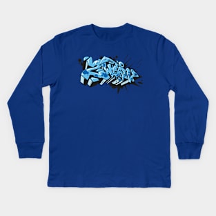 Graffiti Style Kids Long Sleeve T-Shirt